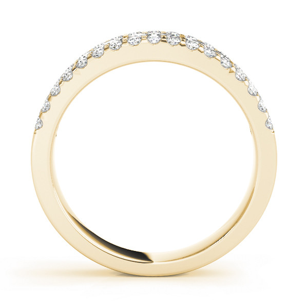 57305-Yellow-1 Diamond Wedding Ring, in Yellow Gold - 50831