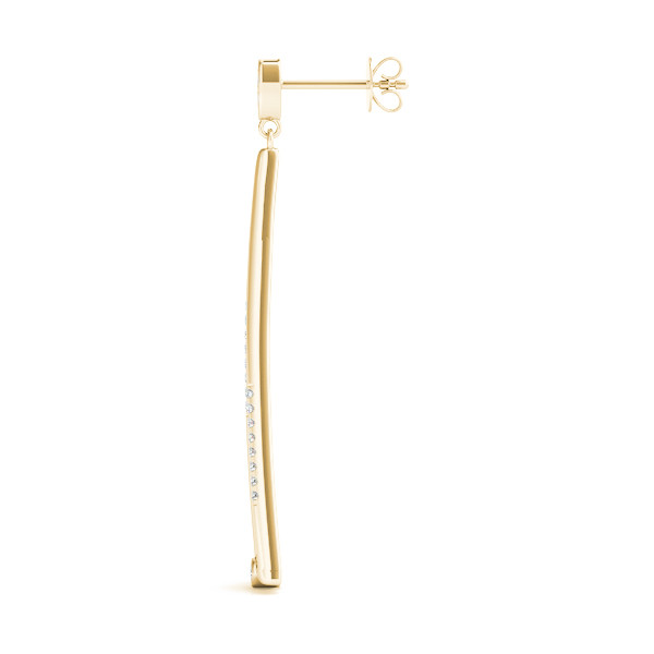 57503-Yellow-1 Fashion Earrings, in Yellow Gold - 41059