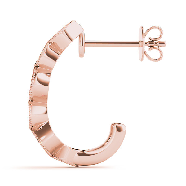 57509-Pink-1 Fashion Earrings, in Rose Gold - 41064