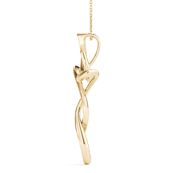 57885-Yellow-1 Fashion Diamond Pendant, in Yellow Gold - 32485