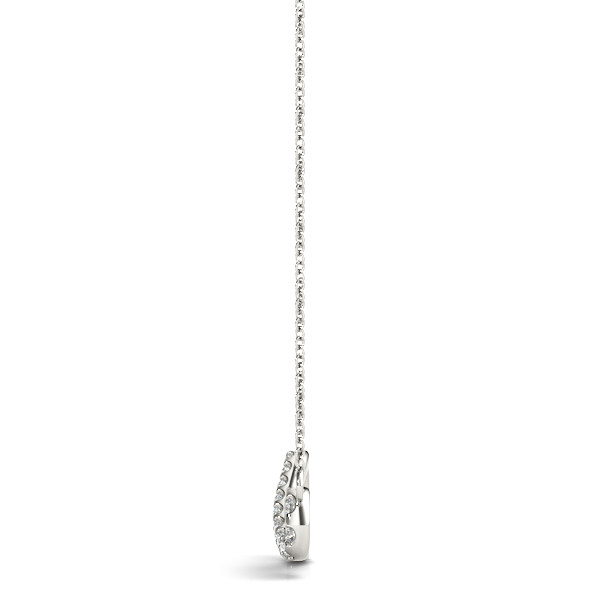 57943-White-1 Fashion Diamond Pendant, in Platinum - 32535
