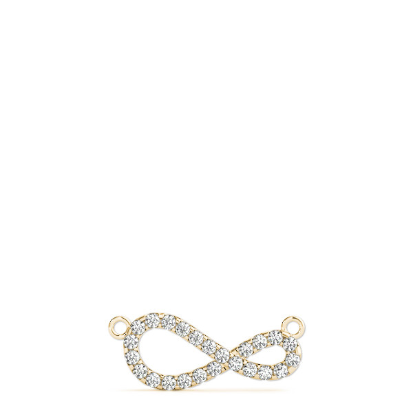 57943-Yellow-2 Fashion Diamond Pendant, in Yellow Gold - 32535