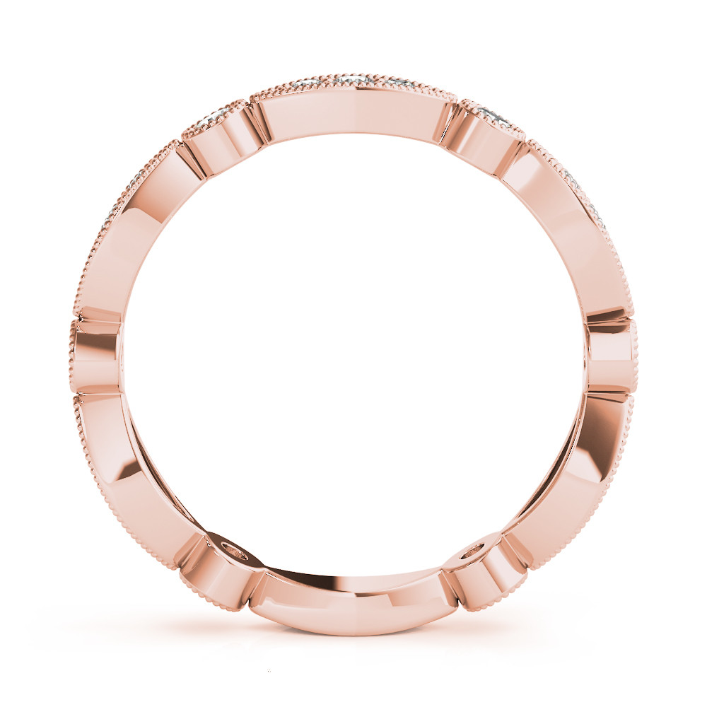 58252-Pink-1 Stackable Wedding Ring, in Rose Gold - 85109