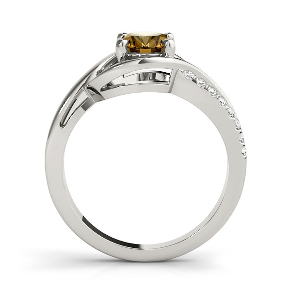 58497-White-1 Color Fashion Ring, Oval Shape, in Platinum - 84750