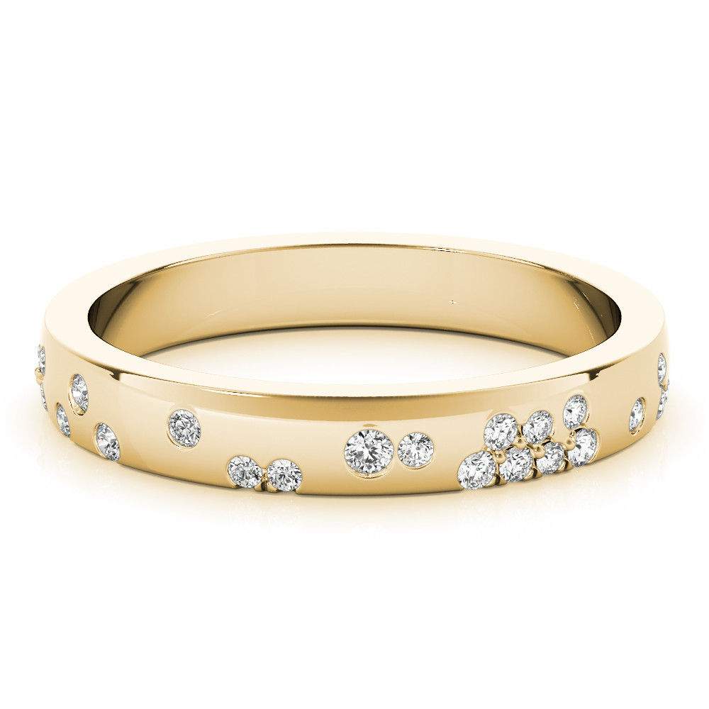 59411-Yellow-2 Diamond Fashion Band, in Yellow Gold - 85244