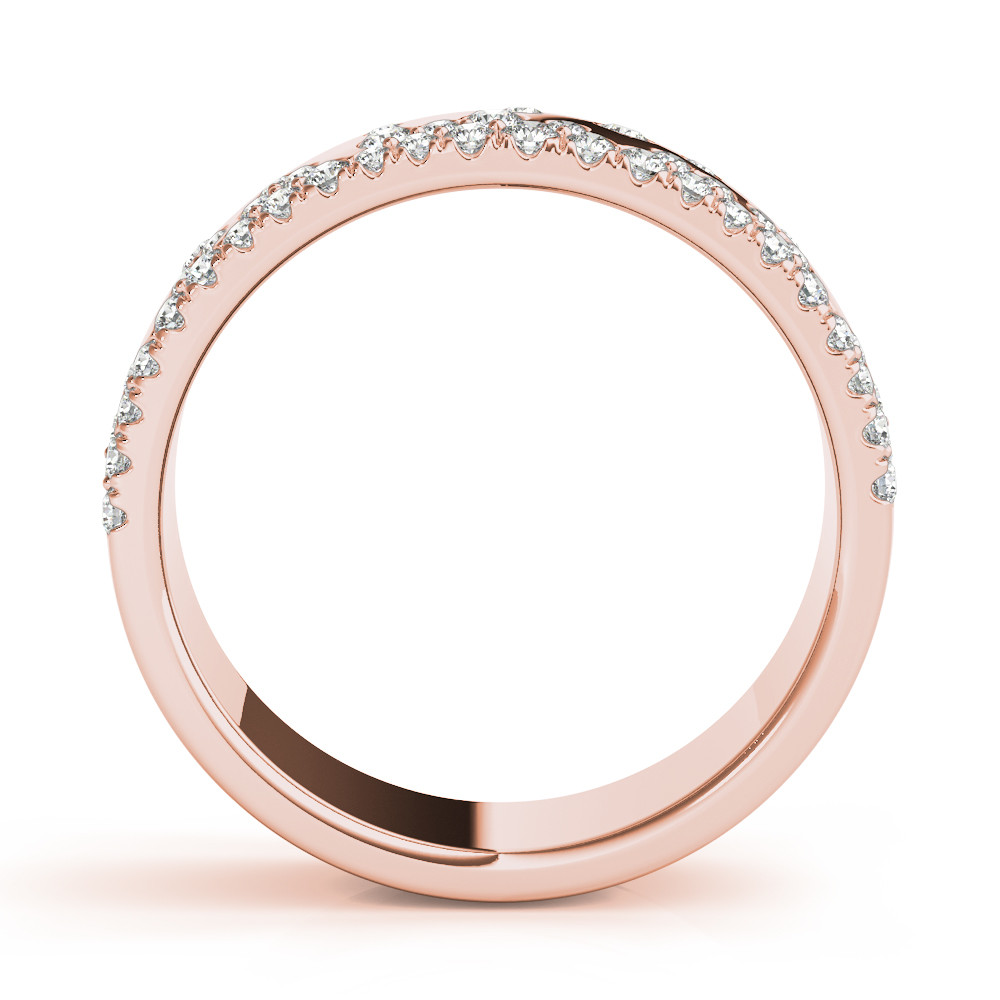 59412-Pink-1 Diamond Fashion Band, in Rose Gold - 85245