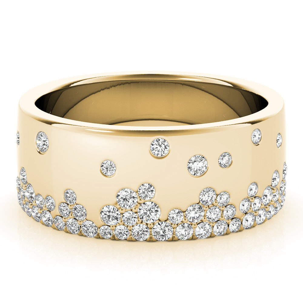 59413-Yellow-2 Diamond Fashion Band, in Yellow Gold - 85246