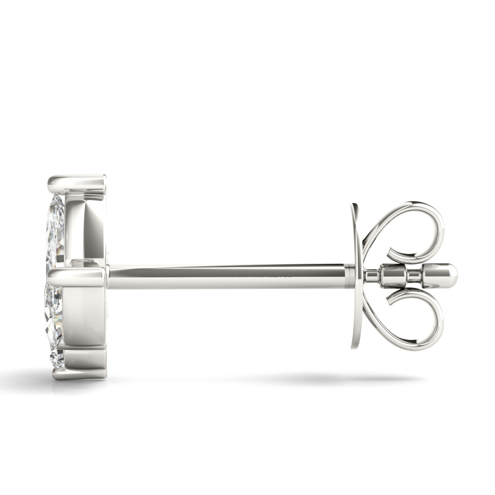 59432-White-1 Fashion Earrings, Marquise Shape, in White Gold - 41102