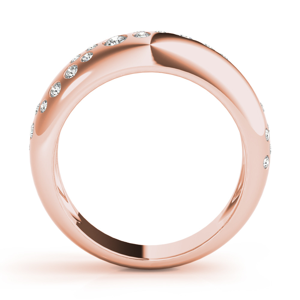 59438-Pink-1 Diamond Fashion Band, in Rose Gold - 85248