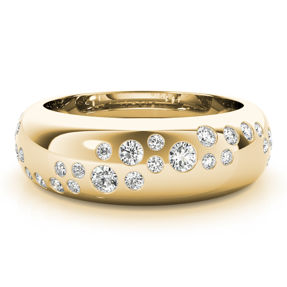 59438-Yellow-2 Diamond Fashion Band, in Yellow Gold - 85248