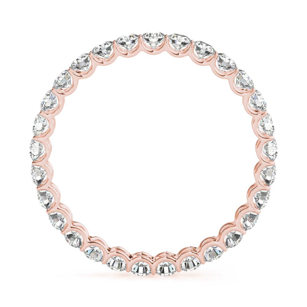 61414-Pink-1 Eternity Ring, in Rose Gold - 85191