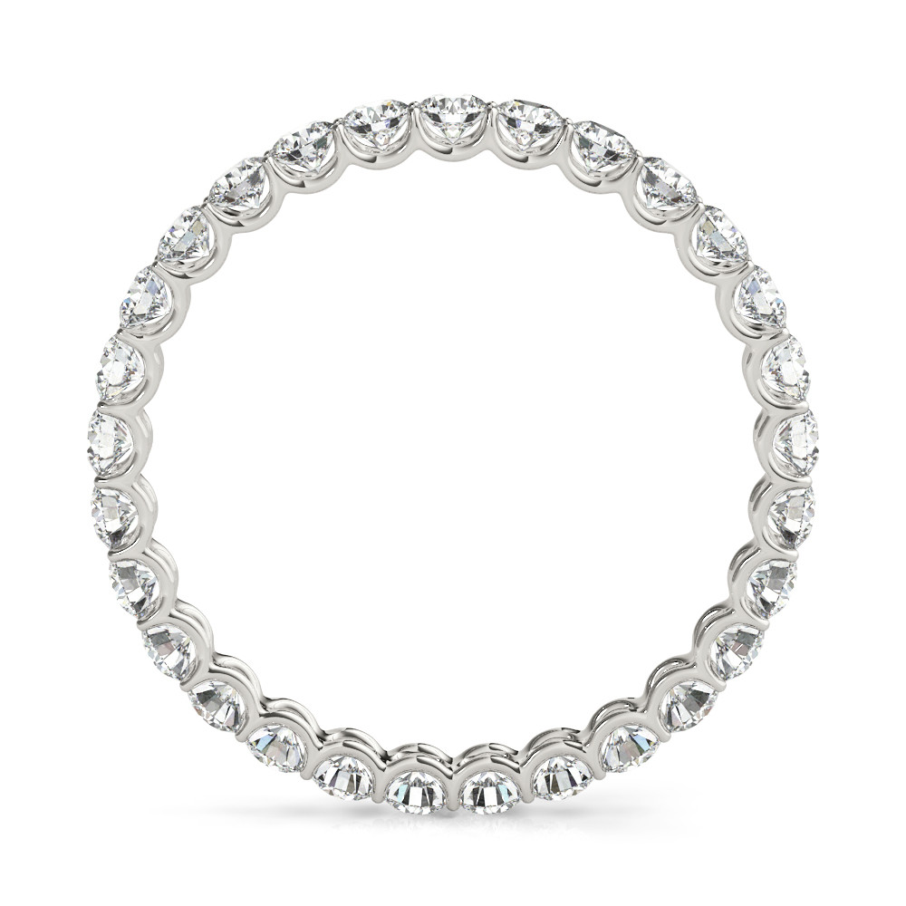 61414-White-1 Eternity Ring, in Platinum - 85191
