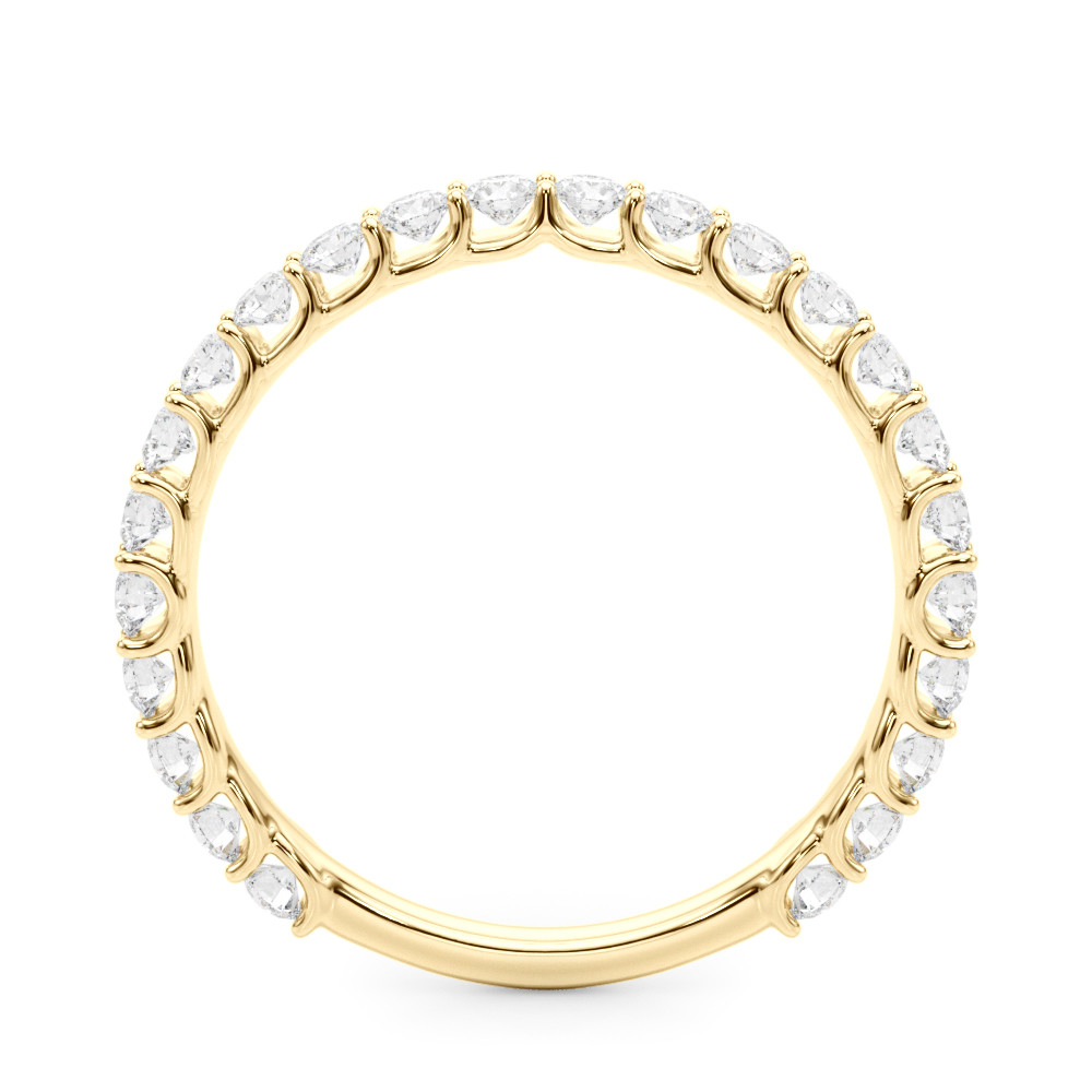61841-Yellow-1 Diamond Wedding Ring, in Yellow Gold - 51193