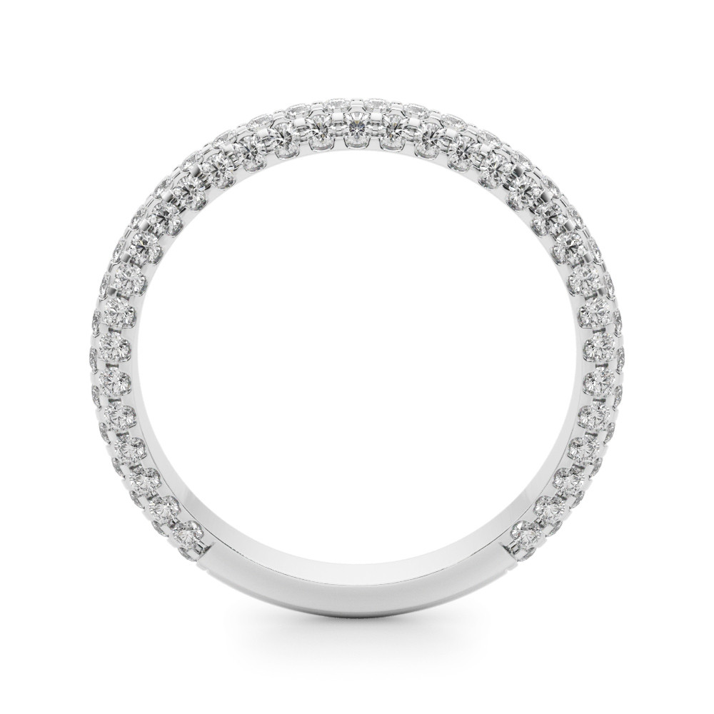 62091-White-1 Diamond Wedding Ring, in Platinum - 51215