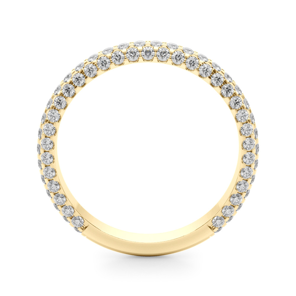 62091-Yellow-1 Diamond Wedding Ring, in Yellow Gold - 51215