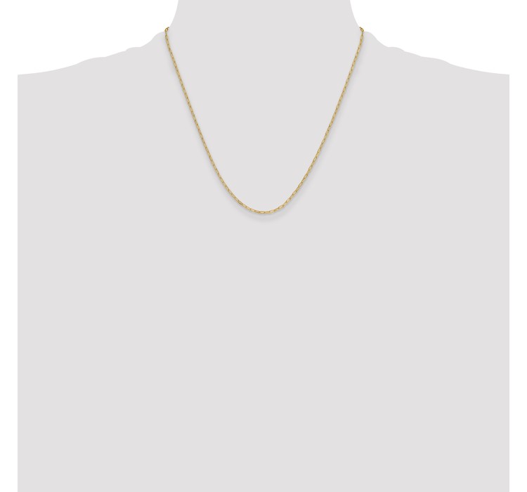 7275-20--4 Leslie's 14k 2.2mm Semi-Solid Beveled D/C Paperclip Chain