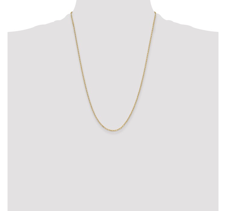 7275-24--4 Leslie's 14k 2.2mm Semi-Solid Beveled D/C Paperclip Chain