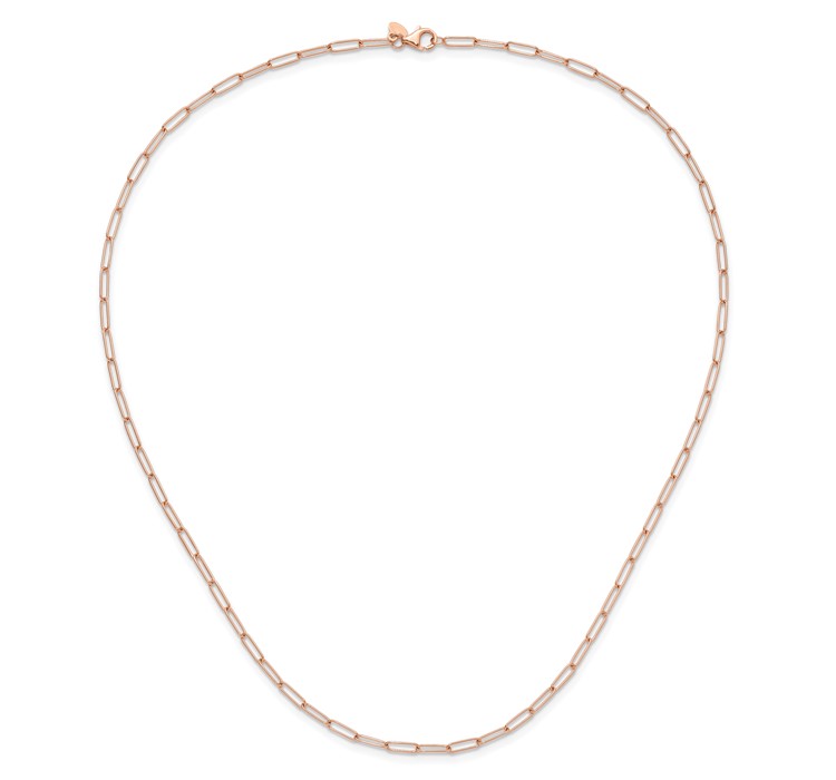 LF1608-20--5 Leslie's 14K Rose Gold Polished Fancy Link Necklace