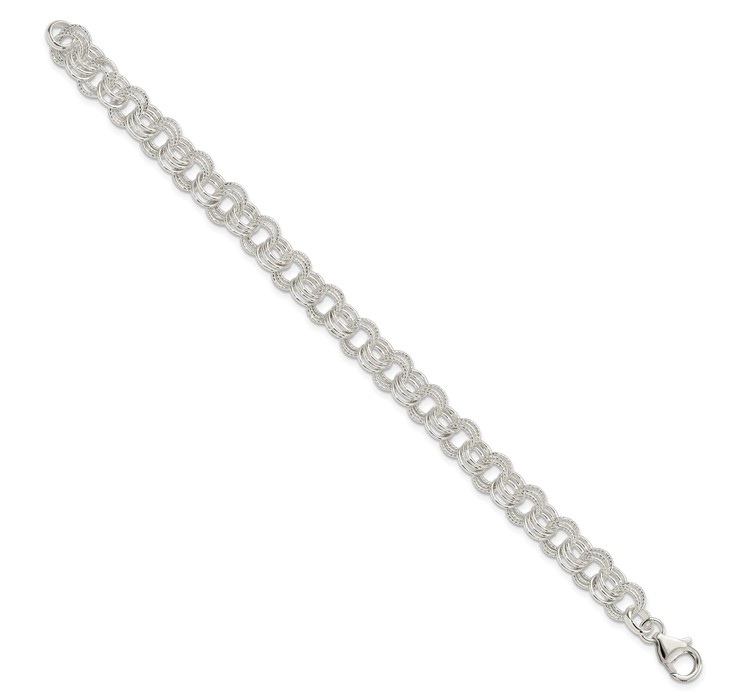 QG2223-7.5--2 Sterling Silver Bracelet