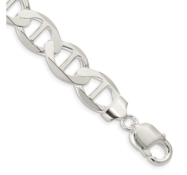 Sterling Silver 12.3mm Flat Anchor Chain