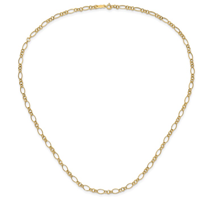 SF1839-18--5 14k Oval Link Necklace