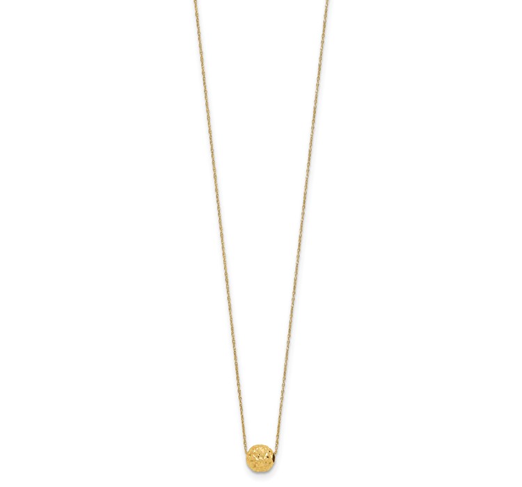 SF1873-18--2 14k Bead Necklace