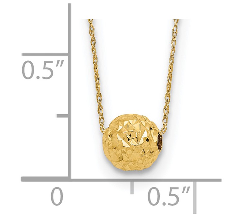 SF1873-18--8 14k Bead Necklace