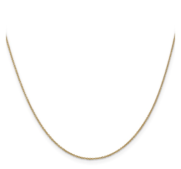 PEN190L--2 14K 18 inch .9mm Cable with Lobster Clasp Chain