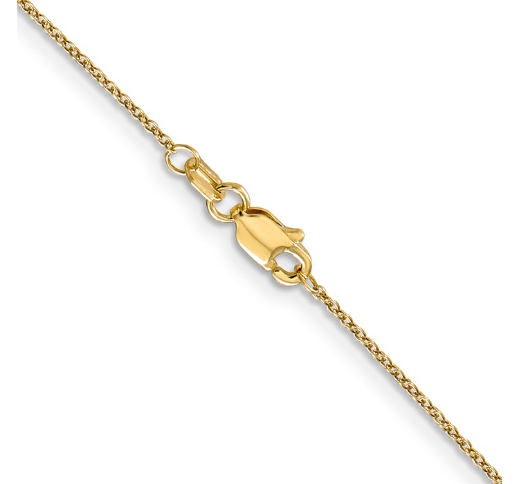 PEN190L--3 14K 18 inch .9mm Cable with Lobster Clasp Chain