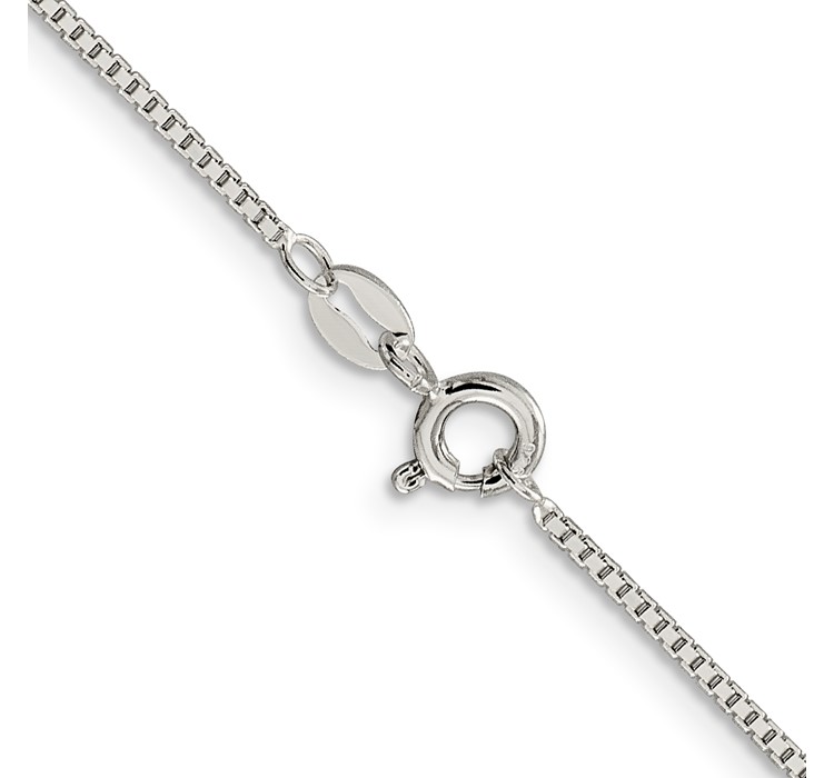 QBX022--3 Sterling Silver 1.1mm Box Chain