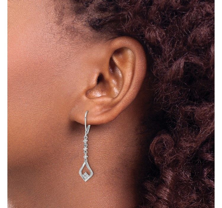 EM5573-020-WA--3 14K White Gold Lab Grown Diamond VS/SI GH, Leverback Earrings