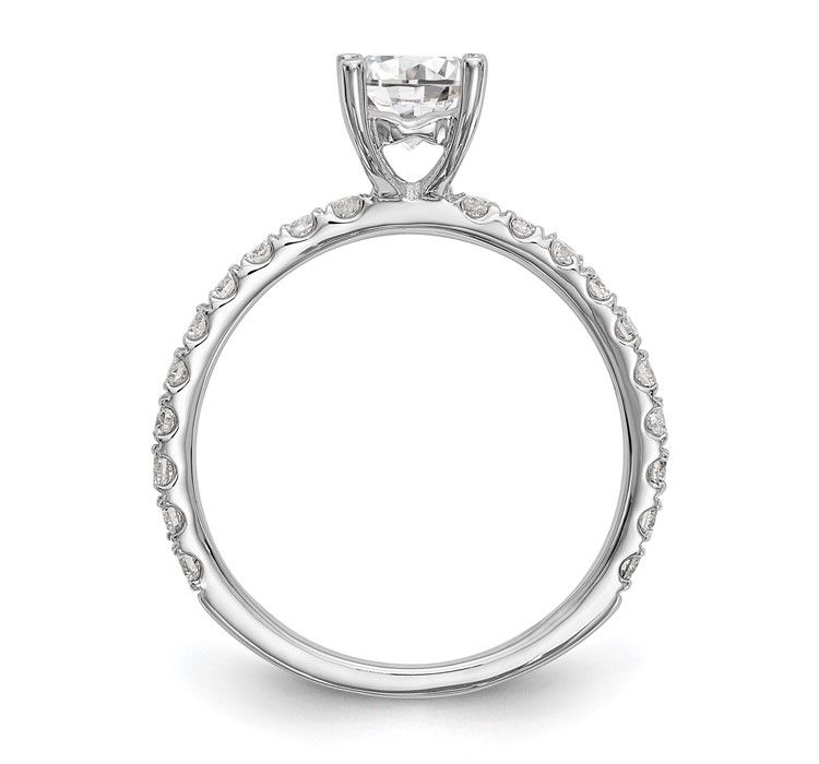 RM2606E-100-WAA--2 14K White Gold Lab Grown Diamond VS/SI GH, Semi-Mount Eng Ring