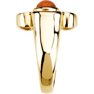 140973 14K Yellow Natural Citrine Maltese Cross Ring - R43046C