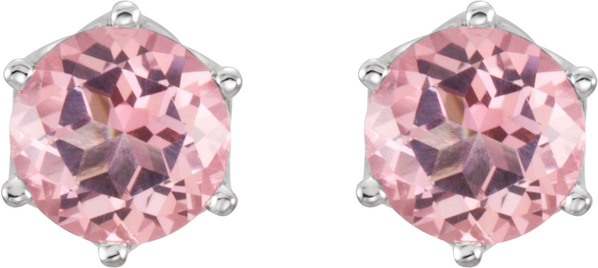 15608611 14K White Natural Pink Morganite - 28808