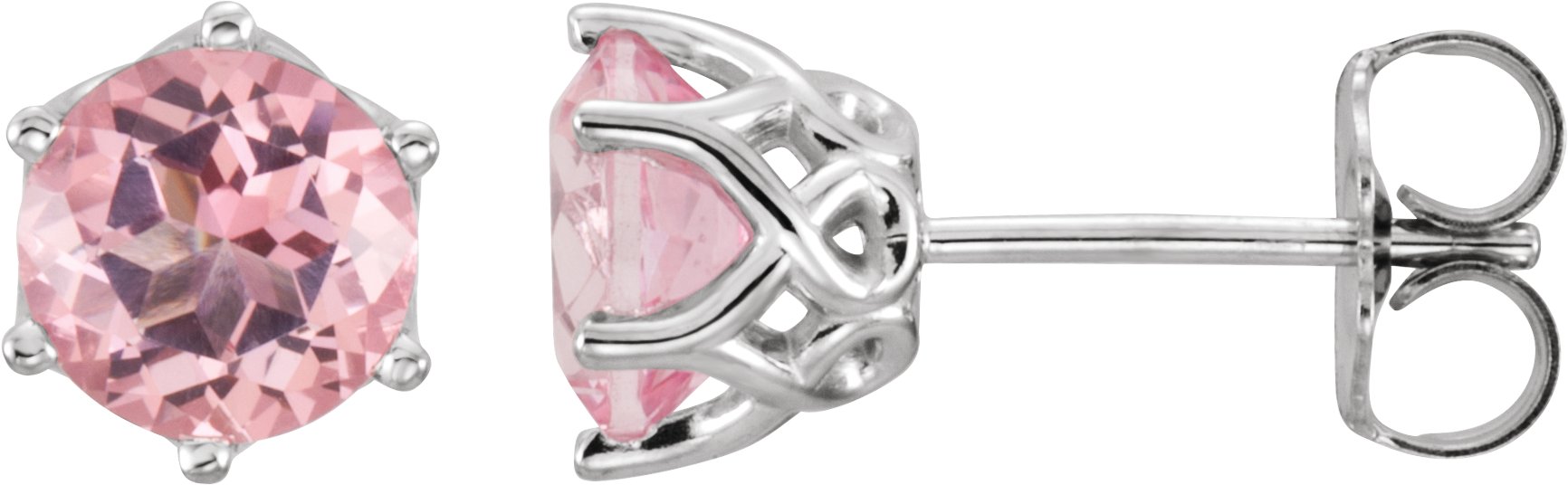 16833757 14K White Natural Pink Morganite - 28808