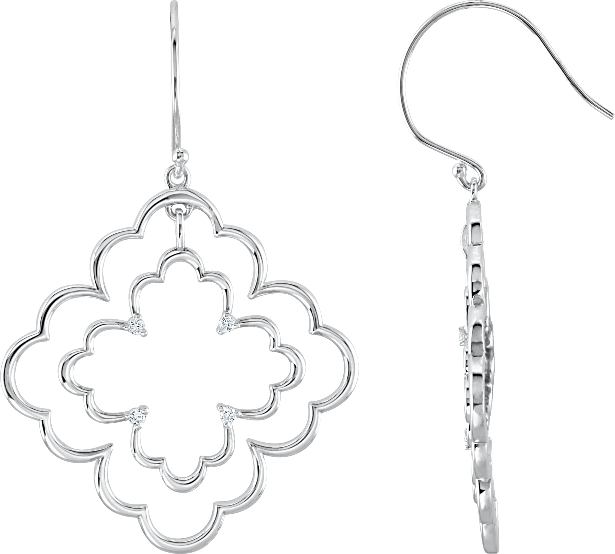 22456626 14K Yellow 1/8 CTW Natural Diamond Earrings - 69752