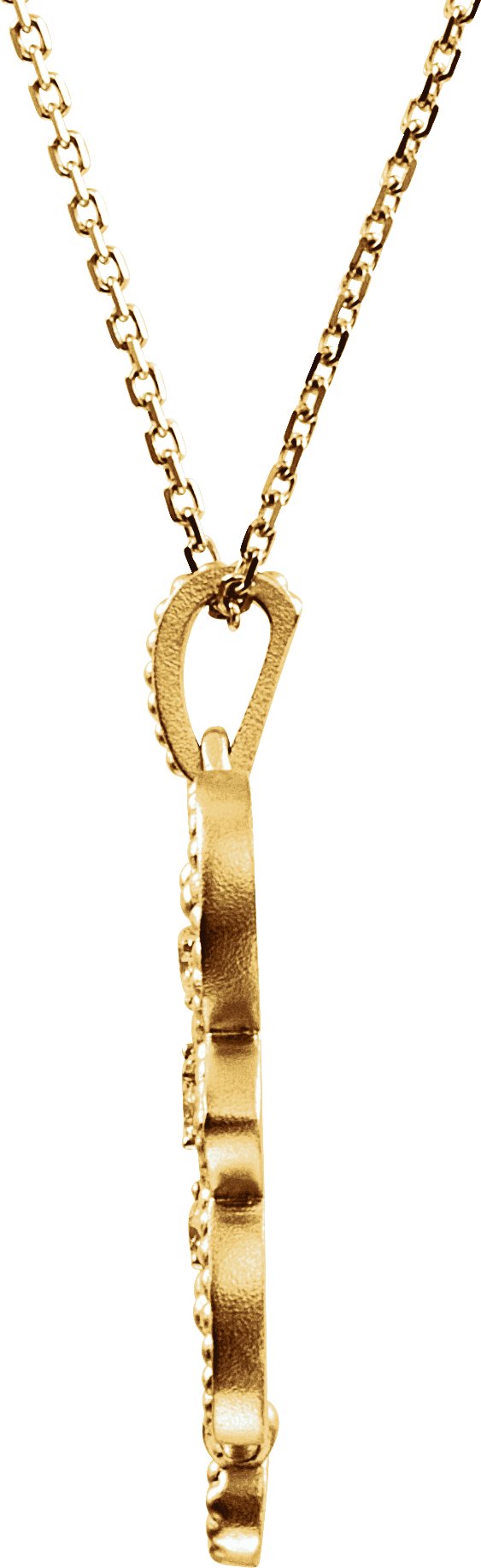 32522144 14K Yellow 1/8 CTW Natural Diamond 18" Necklace - 85341