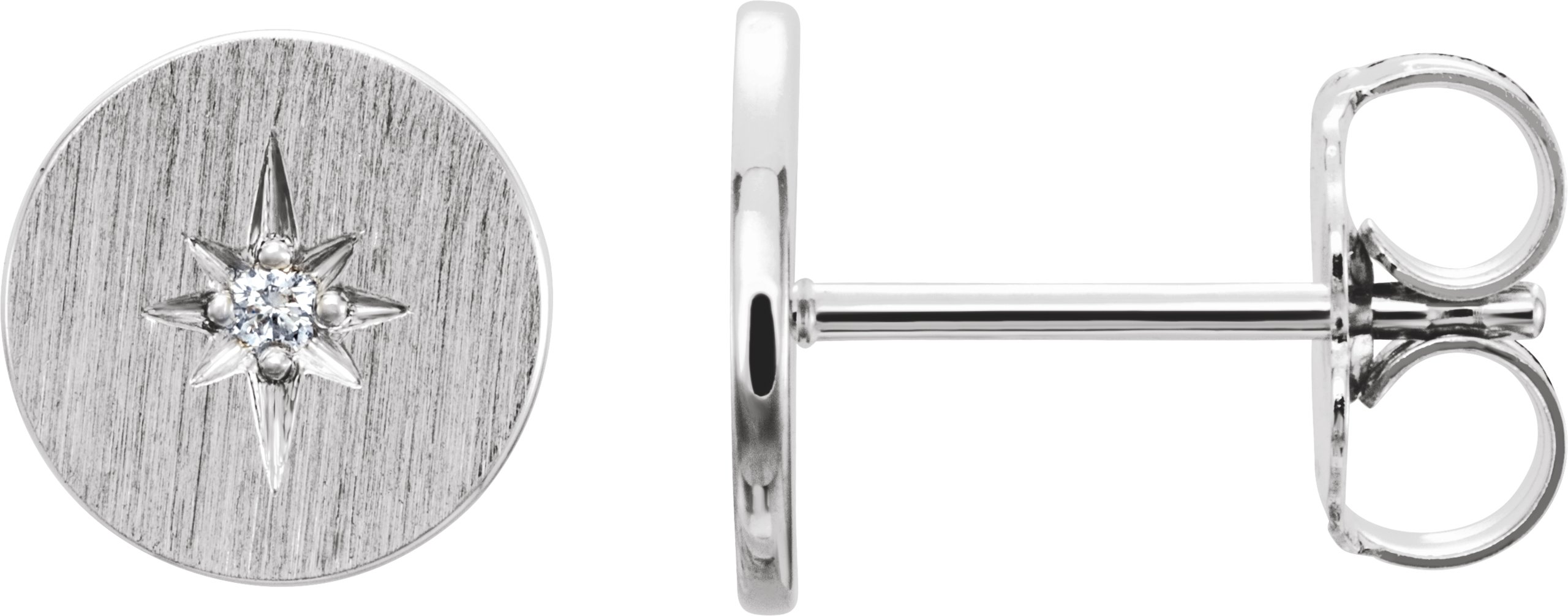 35169625 Platinum .02 CTW Natural Diamond Starburst Earrings - 86337