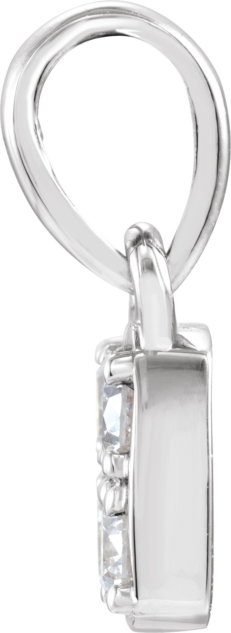 39367834 Platinum 1/4 CTW Natural Diamond Pendant - 652192