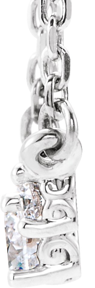 43039861 Platinum 1/3 CTW Natural Diamond 16-18" Necklace - 86615