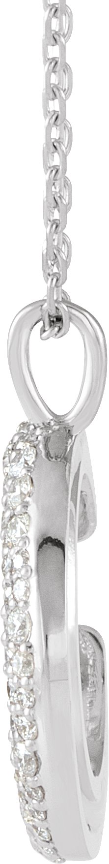 45187414 Platinum 1/3 CTW Natural Diamond Crescent Moon 16-18" Necklace - 86692