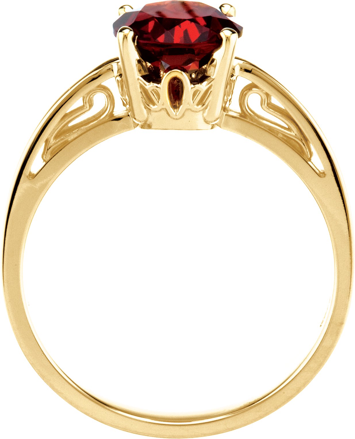 464982 14K Yellow Natural Mozambique Garnet Ring - 67561