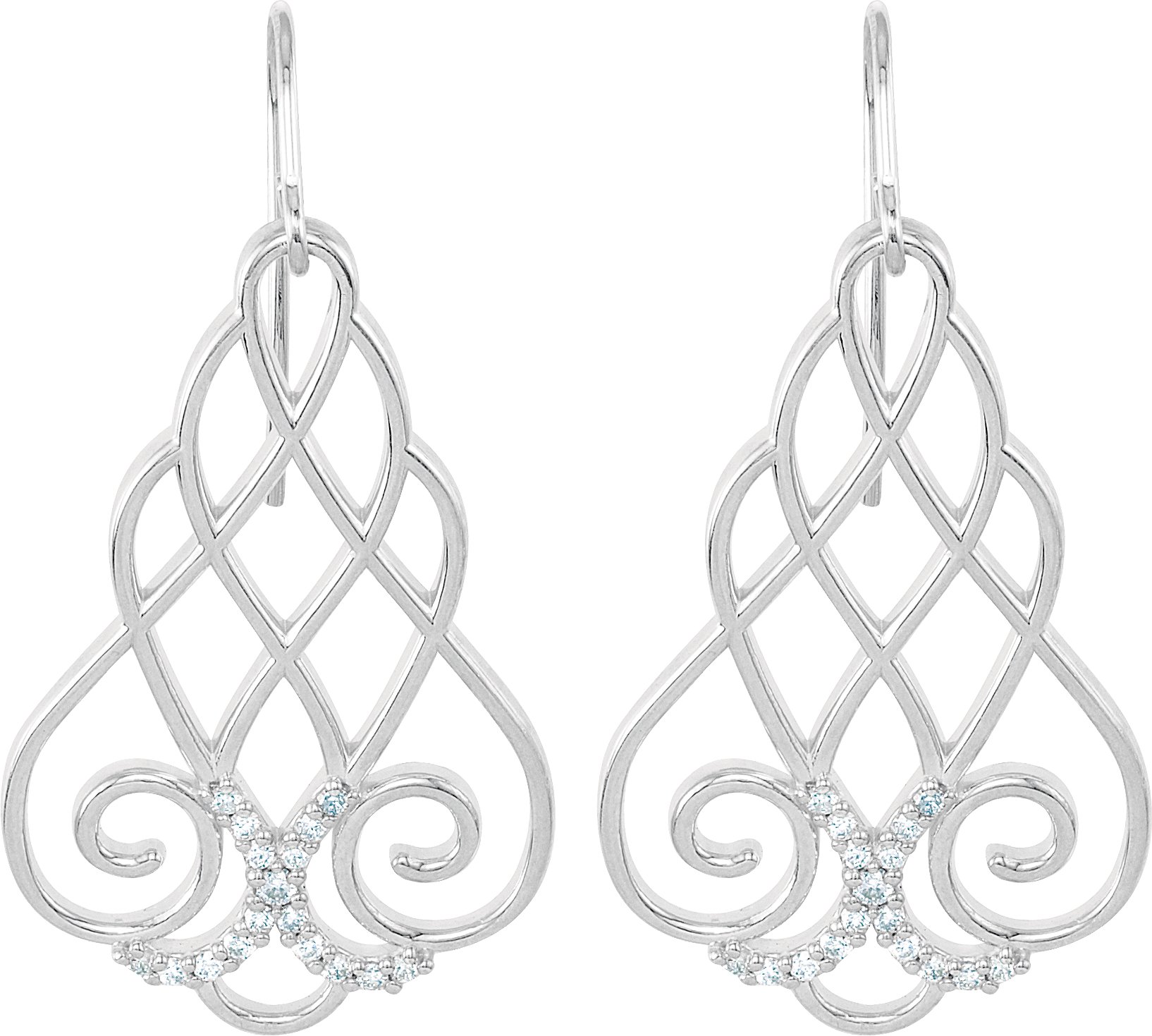 465775 Sterling Silver 1/4 CTW Natural Diamond Earrings - 68721