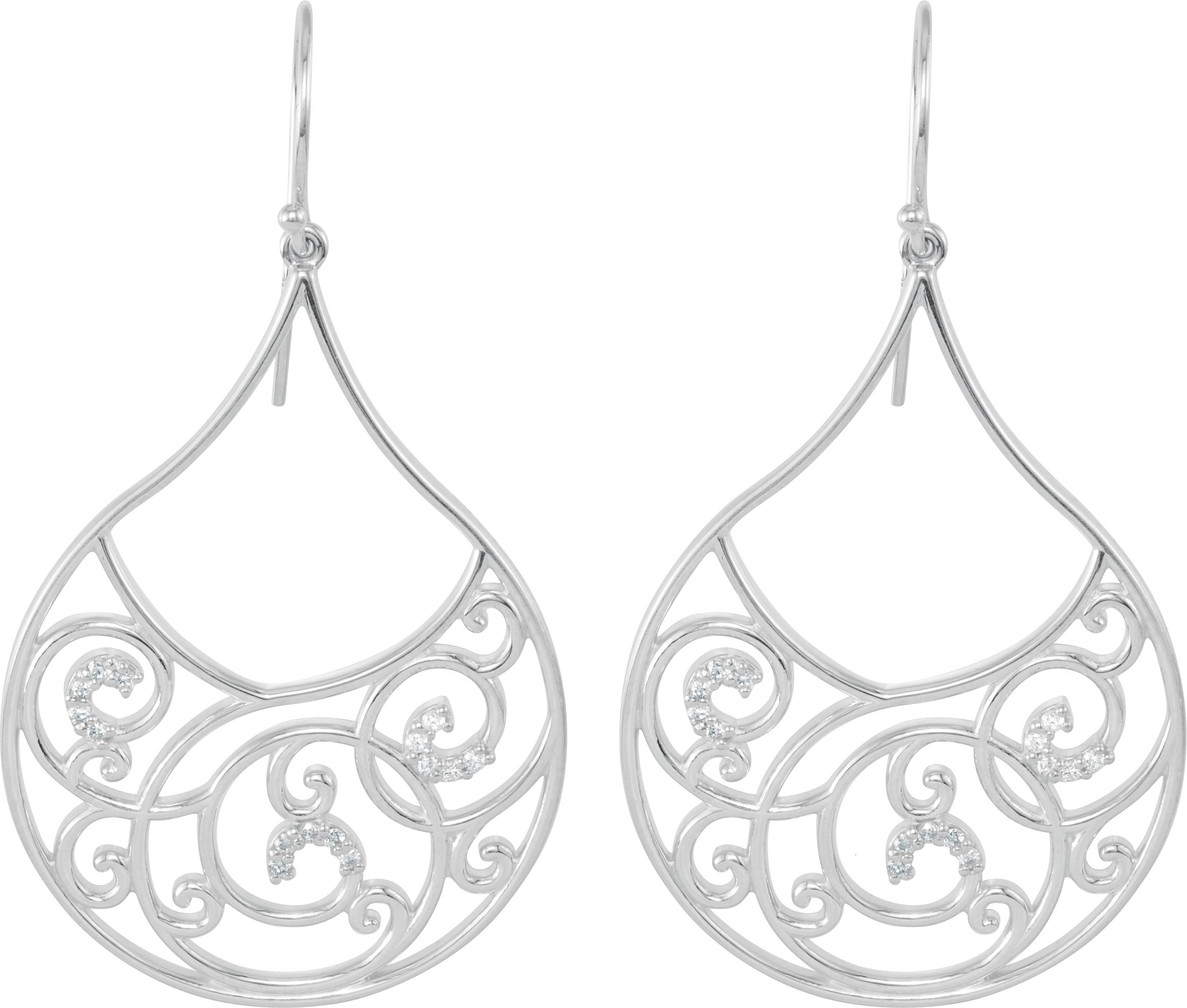 465777 Sterling Silver 1/4 CTW Natural Diamond Earrings - 68722