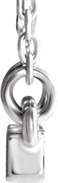 47491004 14K White 1/10 CTW Natural Diamond Bar 16-18" Necklace - 86729