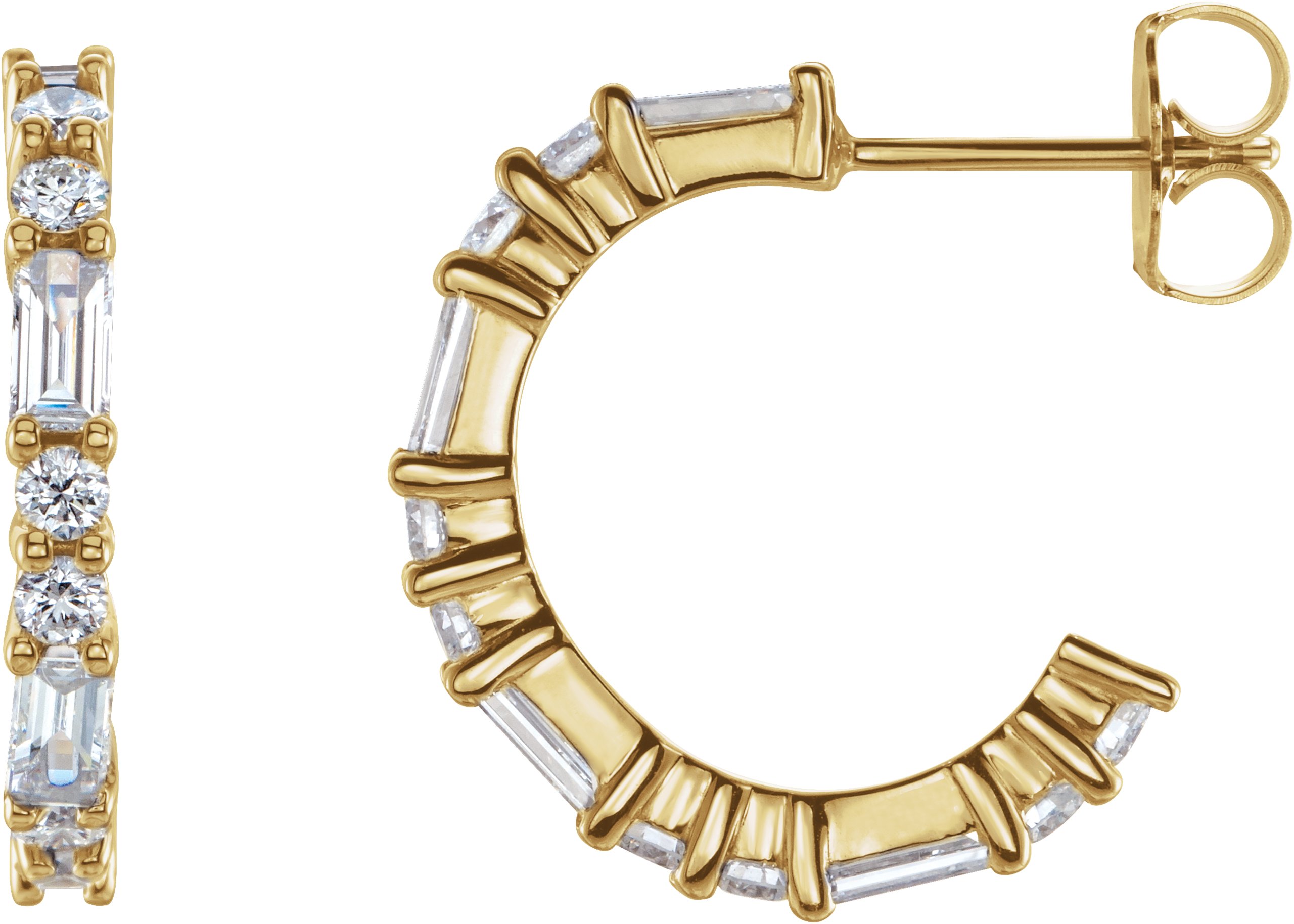 57213467 14K Yellow 1/5 CTW Natural Diamond Earrings - 86789