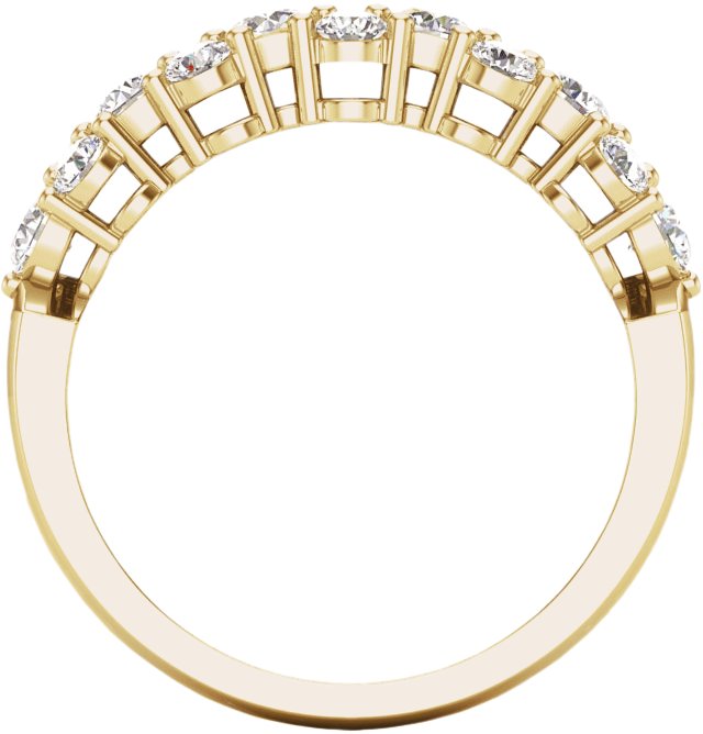 57755295 14K Yellow 1 CTW Lab-Grown Diamond Anniversary Band - 653561