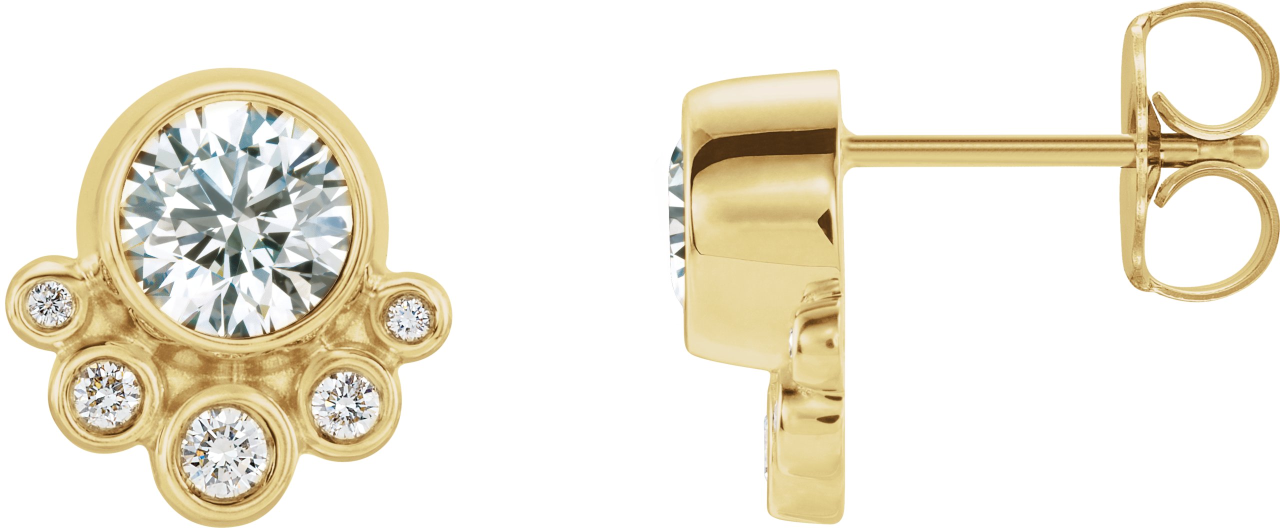 59985534 14K Yellow 5/8 CTW Natural Diamond Earrings - 86777