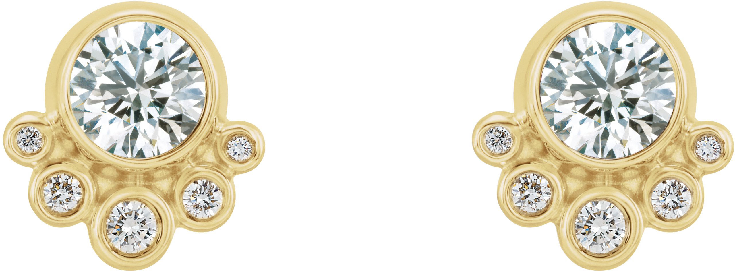 59985790 14K Yellow 5/8 CTW Natural Diamond Earrings - 86777