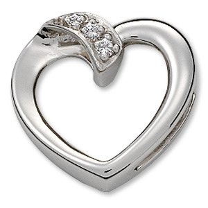 70107 Platinum .03 CTW Natural Diamond Heart Pendant - 61489